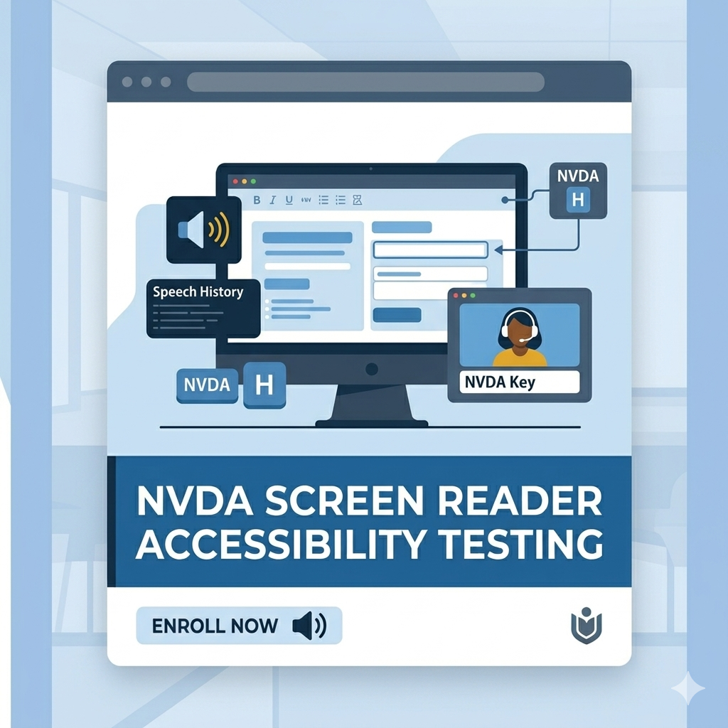 NVDA Screen Reader for Accessibility Testing: Practical Hands-On Training